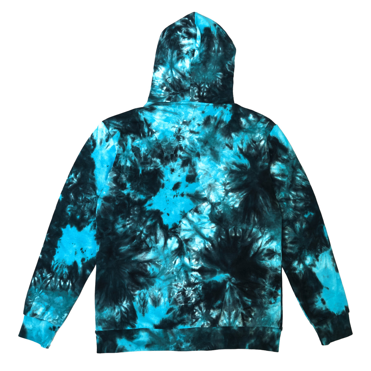 【BLR BLUER】DEEP-DYED HOODIE JACKET DeepBlueTieDyeHoodie_Back_1200