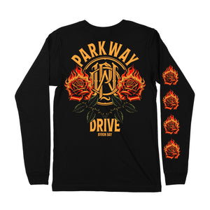 Parkway Drive - Rose & Flame Longsleeve T-Shirt