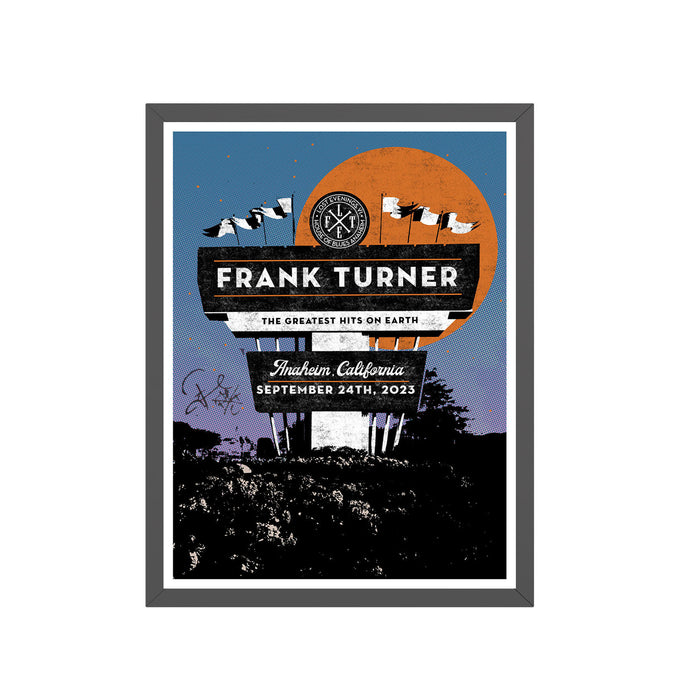 Frank Turner - *SIGNED* Lost Evenings VI Poster Night 4 (September 24, 2023)