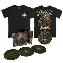 Load image into Gallery viewer, Parkway Drive - Home Reaper T-Shirt &amp; Native Green 3LP Bundle