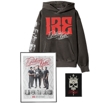 Load image into Gallery viewer, Parkway Drive - 10 Year Anniversary IRE Hoodie &amp; Patch Bundle