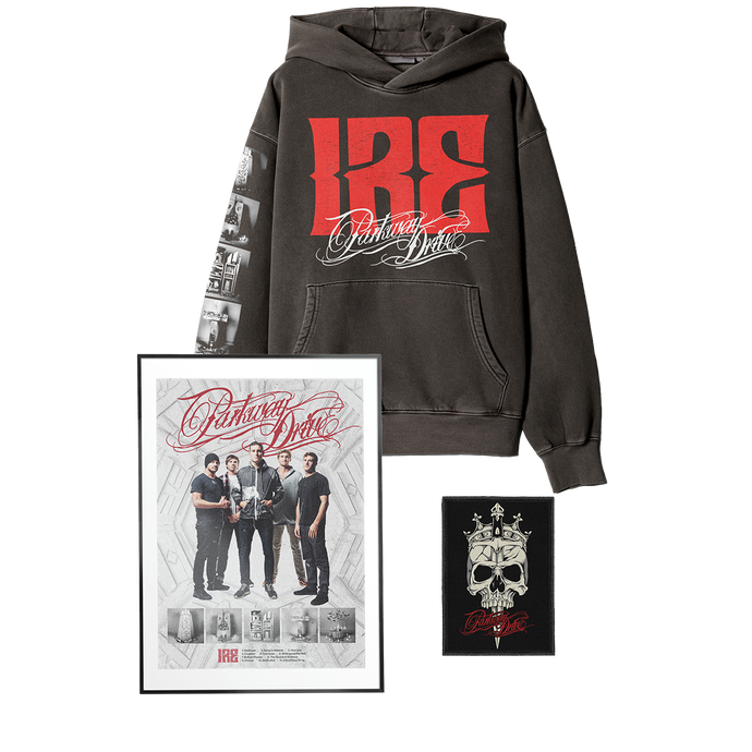 Parkway Drive - 10 Year Anniversary IRE Hoodie & Patch Bundle