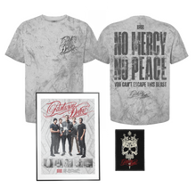 Load image into Gallery viewer, Parkway Drive - 10 Year Anniversary IRE Color Blast Dyed T-Shirt &amp; Patch Bundle
