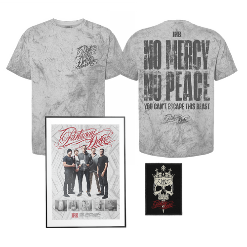 Parkway Drive - 10 Year Anniversary IRE Color Blast Dyed T-Shirt & Patch Bundle