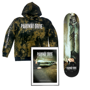 Parkway Drive - KWAS 20 Year Anniversary Tie Dye Pullover Hoodie Bundle