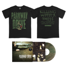 Load image into Gallery viewer, Parkway Drive - Killing With A Smile T-Shirt &amp; LP Bundle