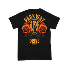 Load image into Gallery viewer, Parkway Drive - Rose &amp; Flame T-Shirt