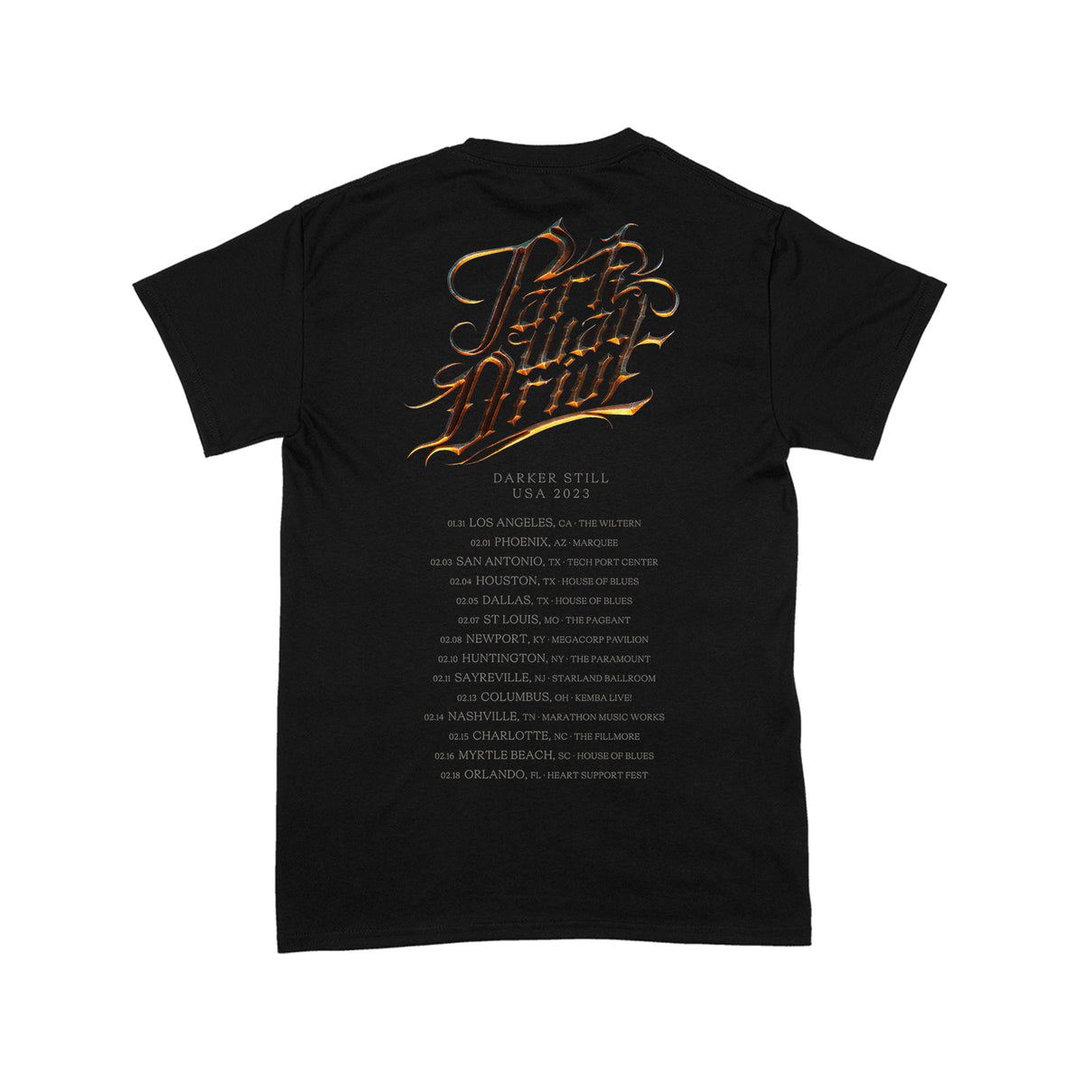 Official Parkway Drive Merch - Tour Poster T-Shirt – Flagship Apparel LLC