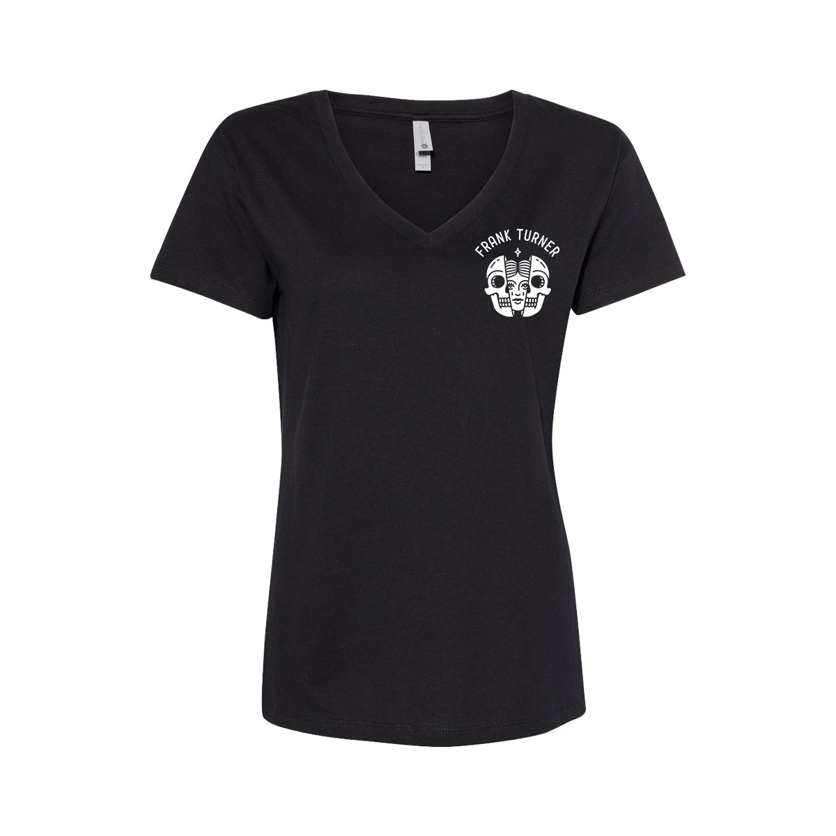 Teeshirtpalace Funny Skull Dodgers Women's V-Neck T-Shirt